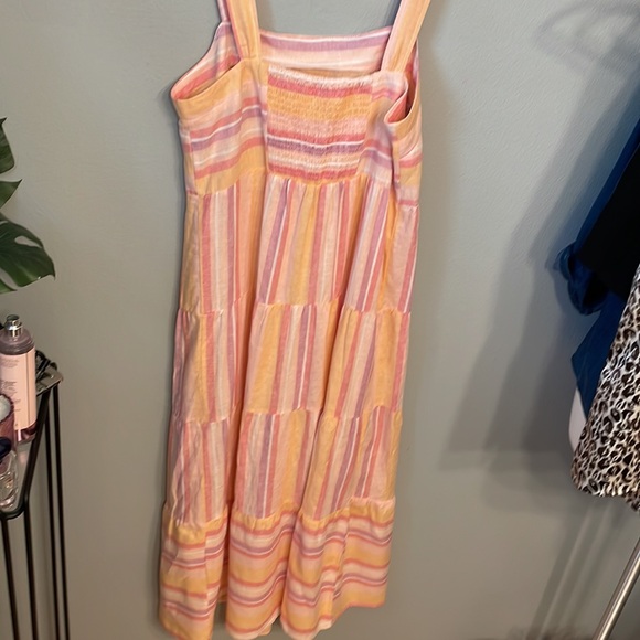 Casa Cabana Striped Linen Blend Maxi Dress size M - Picture 6 of 6